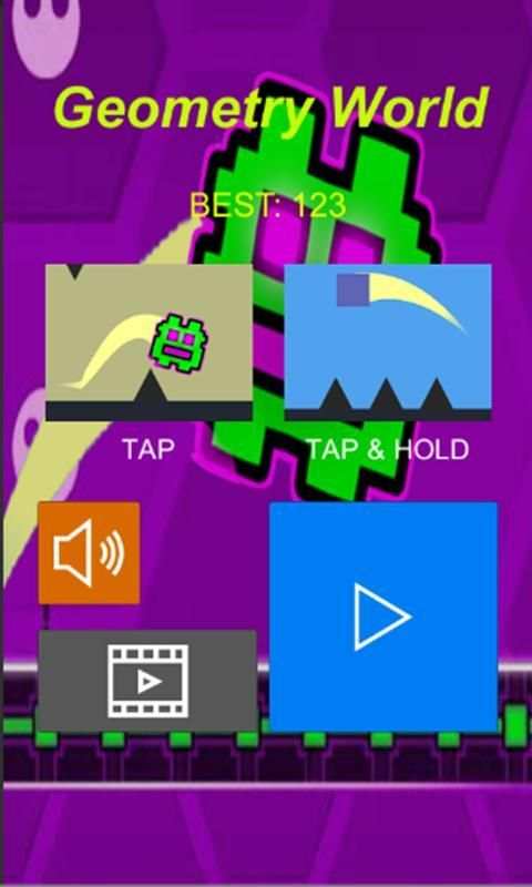 Geometry World Dash Version 1 تصوير الشاشة