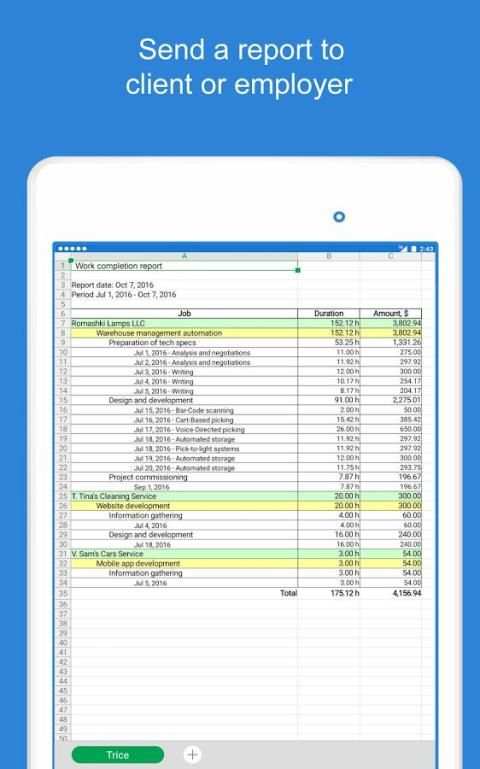 Trice - work time tracker free screenshot 6
