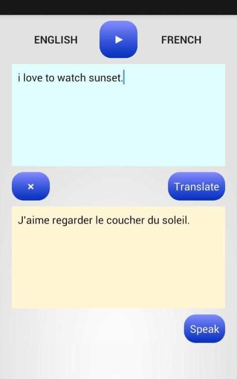 FRENCH TRANSLATOR स्क्रीनशॉट 2