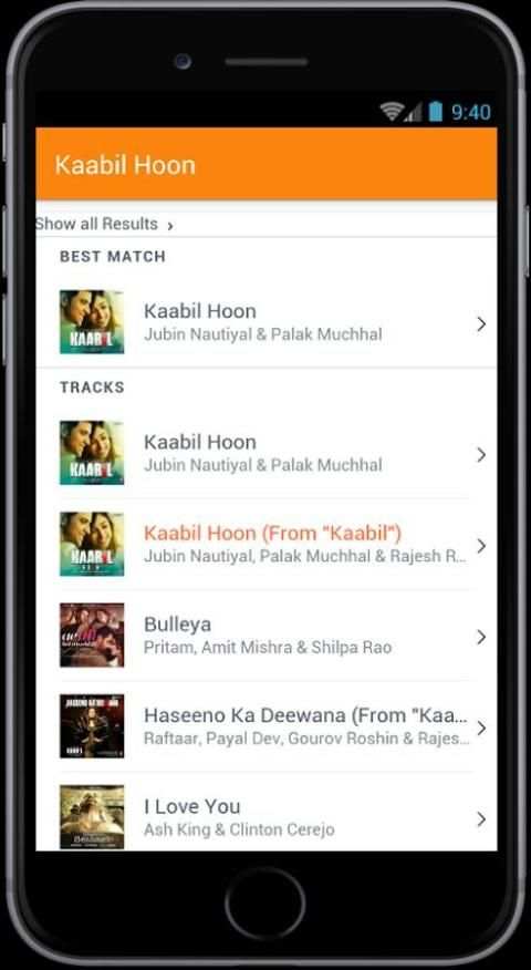 Kaabil Songs Music 1 تصوير الشاشة