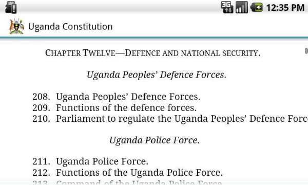 Uganda Constitution 6 تصوير الشاشة