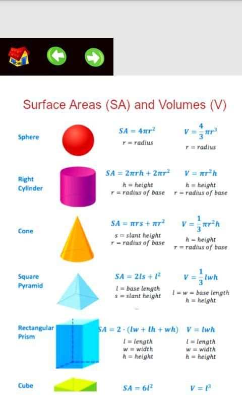 Algebra Useful Formulas स्क्रीनशॉट 10