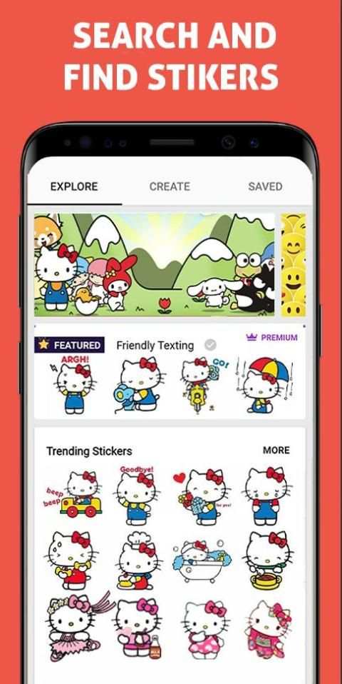 Hello Kitty Sticker For Whatsapp स्क्रीनशॉट 1