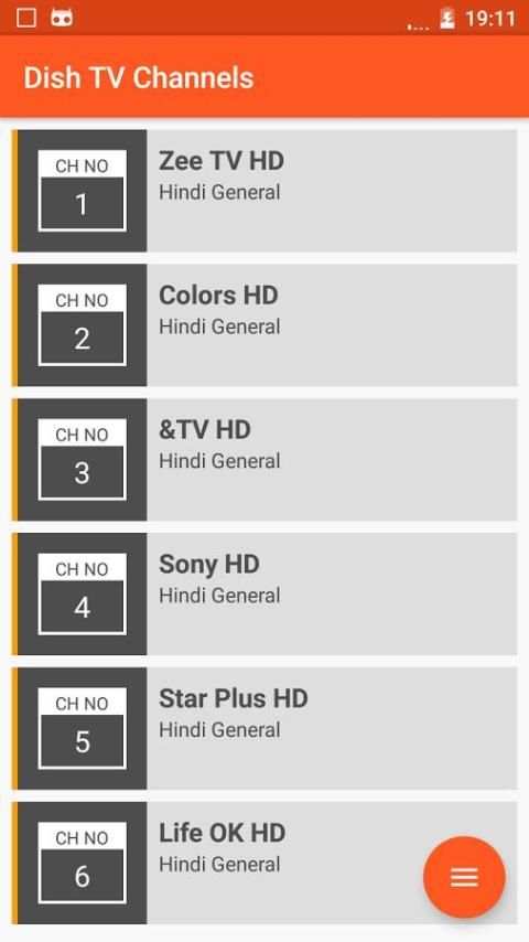 Dish TV Channels 3 تصوير الشاشة