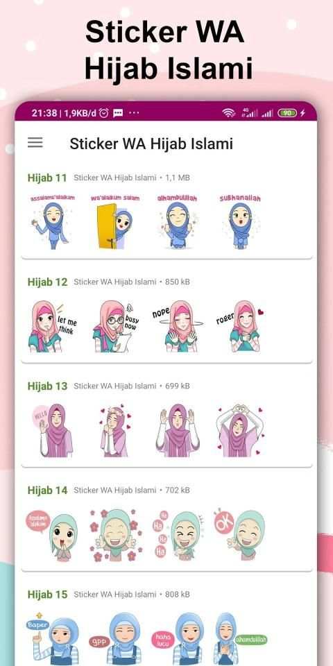 Sticker WA Hijab Islami screenshot 5