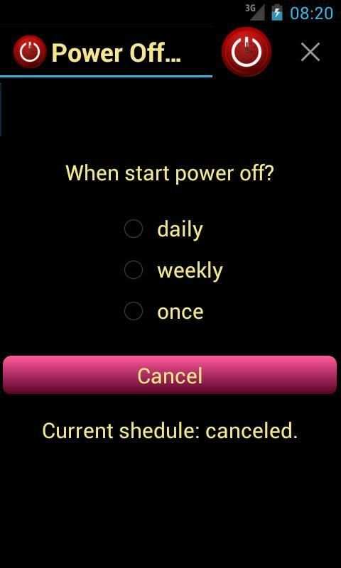 Power off Schedule स्क्रीनशॉट 11