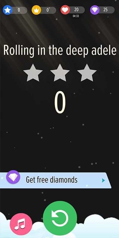 Adele Piano Tiles screenshot 2