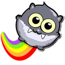 ikon Bat bites the fruit