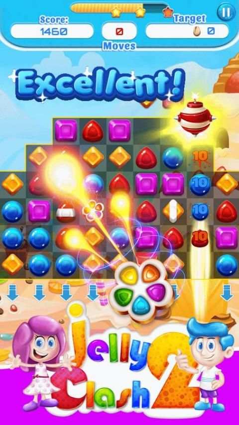 Jelly Clash 2 - 540 Levels скриншот 2