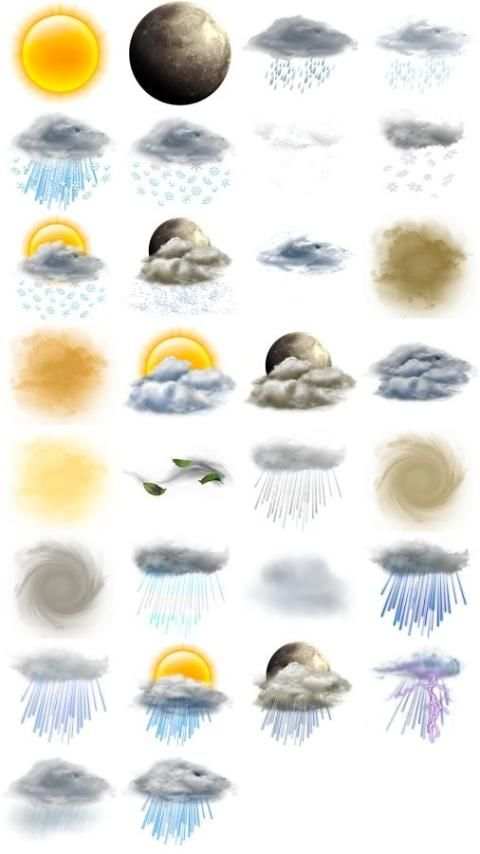 Weather M8. Icons. Accuweather screenshot 1