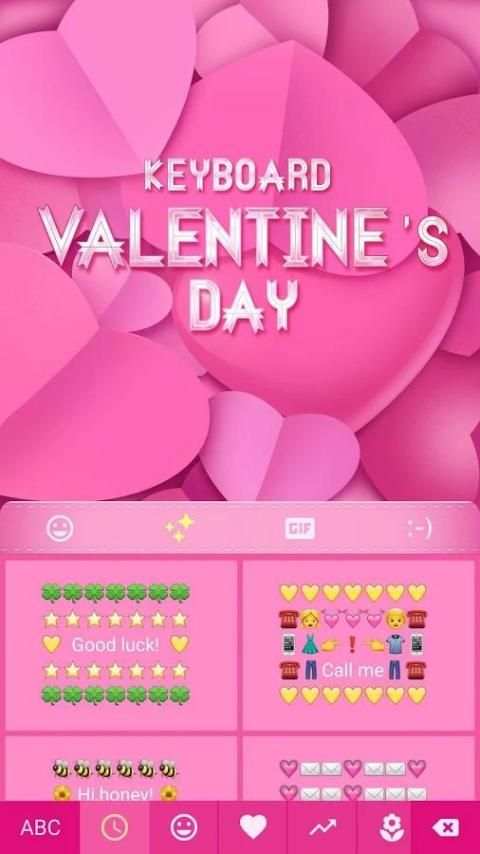 Valentines Keyboard Theme screenshot 2