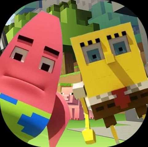 Sponge-bob Game Ninecraft Dash скриншот 1