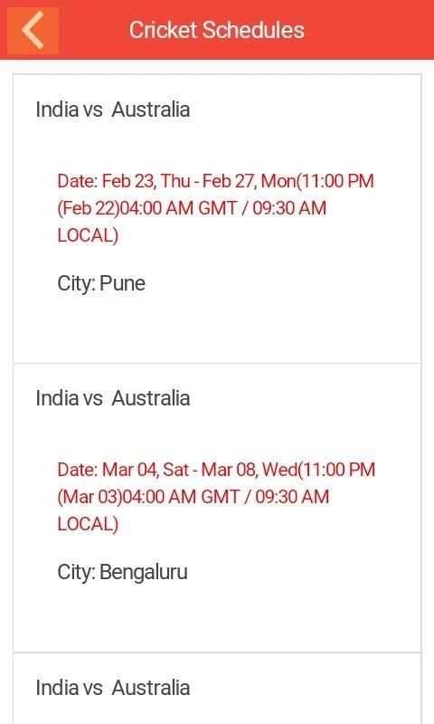 Cricket Schedule 2017 & Scores screenshot 5
