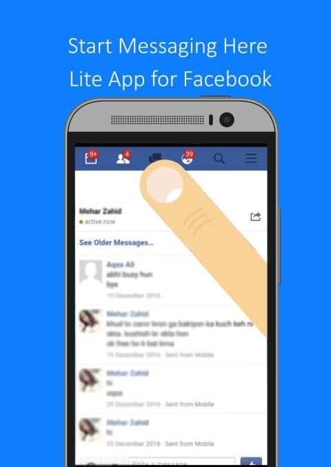 Lite App for Facebook скриншот 4