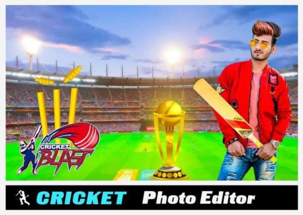 Cricket Photo Editor स्क्रीनशॉट 1