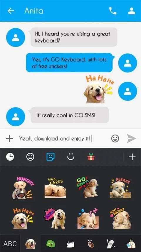 GO Keyboard Sticker Maganda स्क्रीनशॉट 2