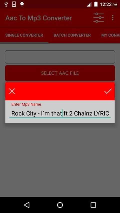 Aac To Mp3 Converter स्क्रीनशॉट 4