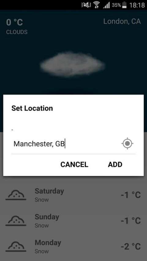 Weather widget for samsung screenshot 6