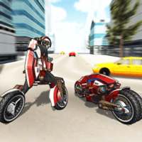 Motorcycle Robot Simulator 3D