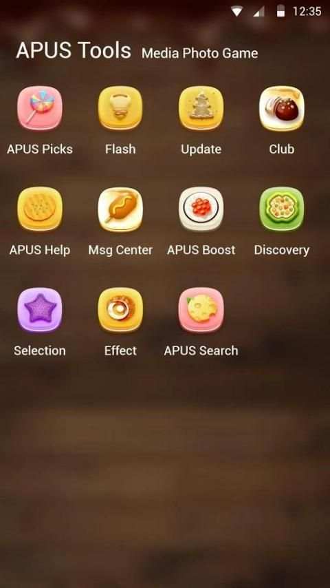 Candy|APUS Launcher theme скриншот 1