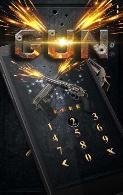 Gun Theme- AppLock Pro Theme स्क्रीनशॉट 3