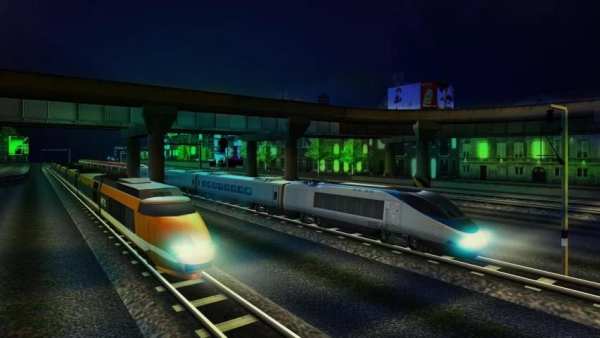 Euro Train Driving Games स्क्रीनशॉट 5