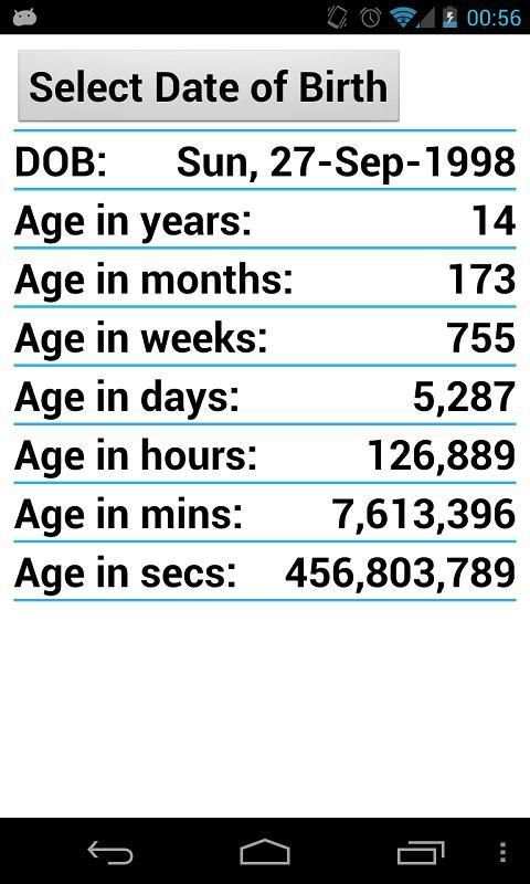 Age Calculator скриншот 7