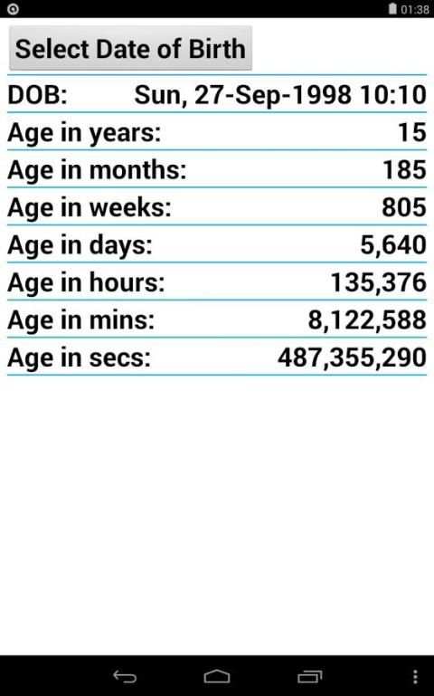 Age Calculator скриншот 3