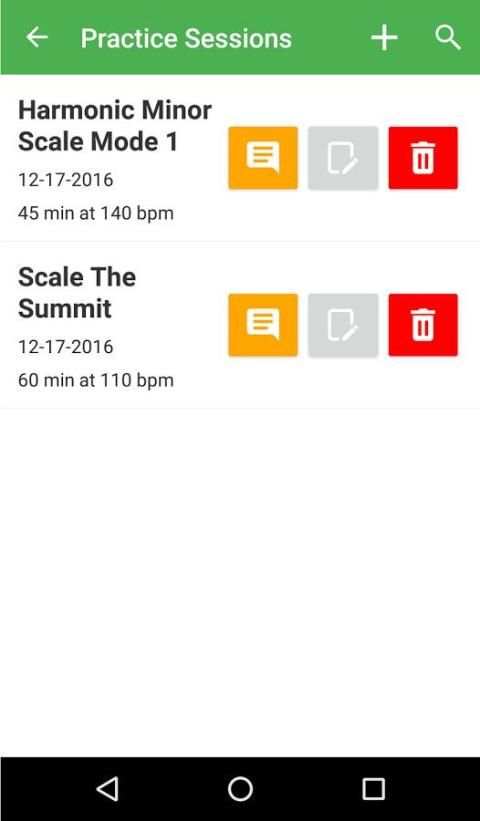 Musicians Practice Tracker screenshot 1