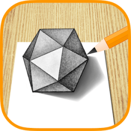 how to Draw 3D art أيقونة