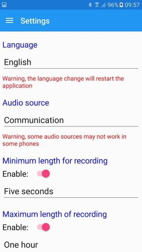 Phone call recorder 7 تصوير الشاشة