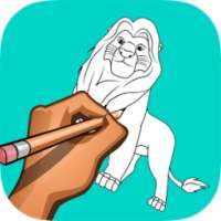 how to draw The Lion King on 9Apps