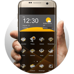 ikon Gold &amp; Silver Launcher Theme