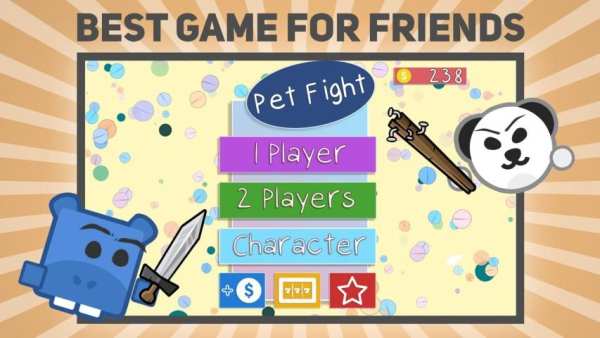 Pet Fight - Game for 2 Players 7 تصوير الشاشة