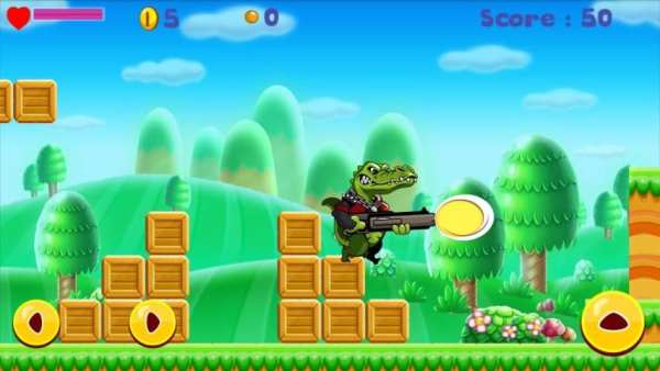 Angry Croco Jungle Adventure скриншот 1