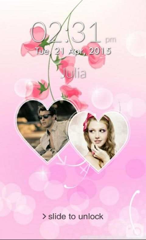 Couple Photo Lock Screen скриншот 8
