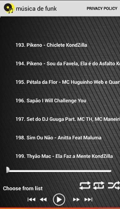 Música De Funk Novas Gratis स्क्रीनशॉट 1