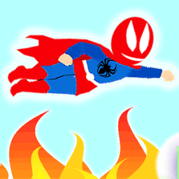 ikon Spider hero man flying game