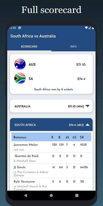 Cricket line: Live cricket match स्क्रीनशॉट 4