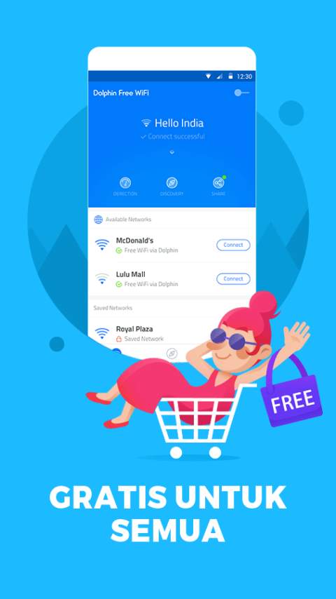 Dolphin Free WiFi - Free Hotspots Passwords screenshot 3
