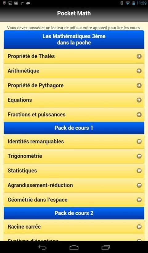 Pocket Math 3ème скриншот 5
