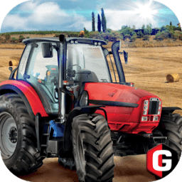 ikon pertanian simulator traktor