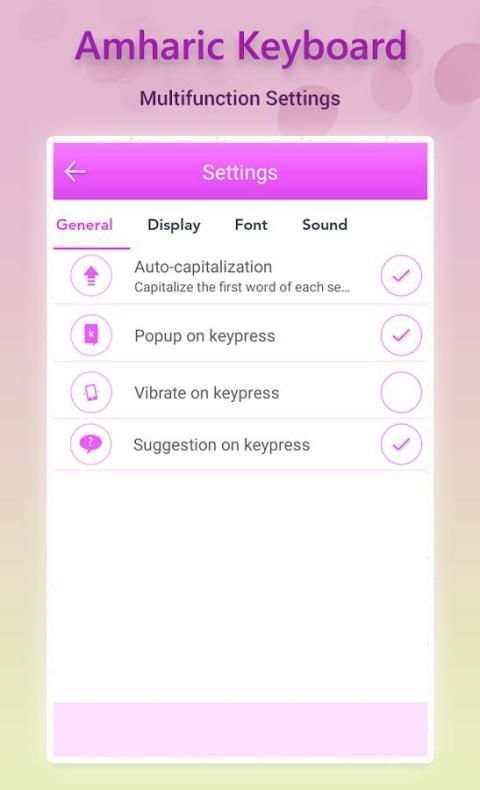 Amharic Keyboard screenshot 3