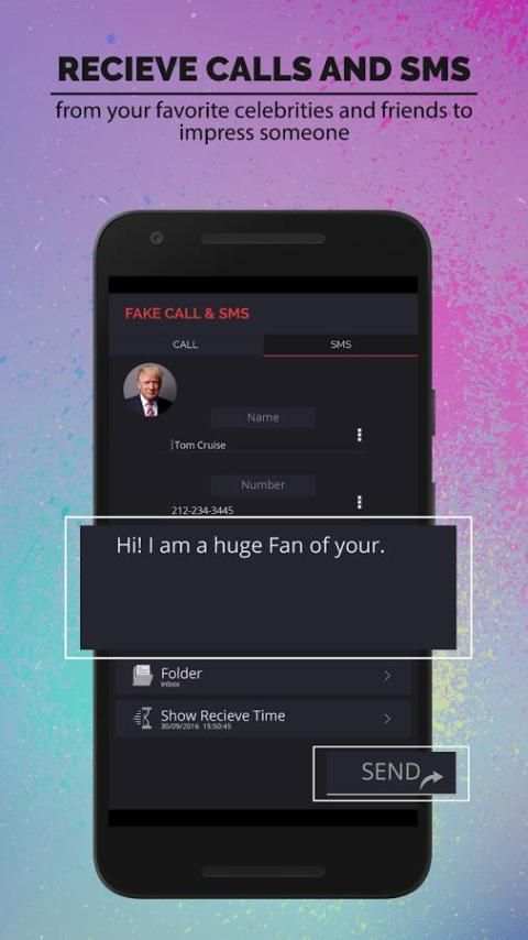 Ложный вызов и SMS Pro. скриншот 8