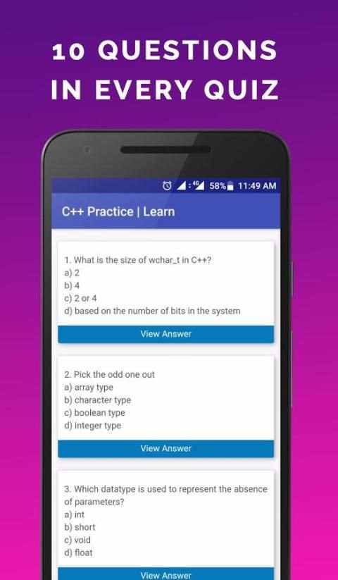 C++ MCQ Practice Learn CPP скриншот 3