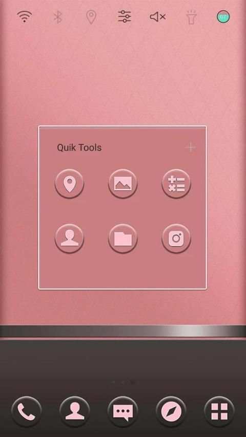 Pink and gray Launcher theme screenshot 2