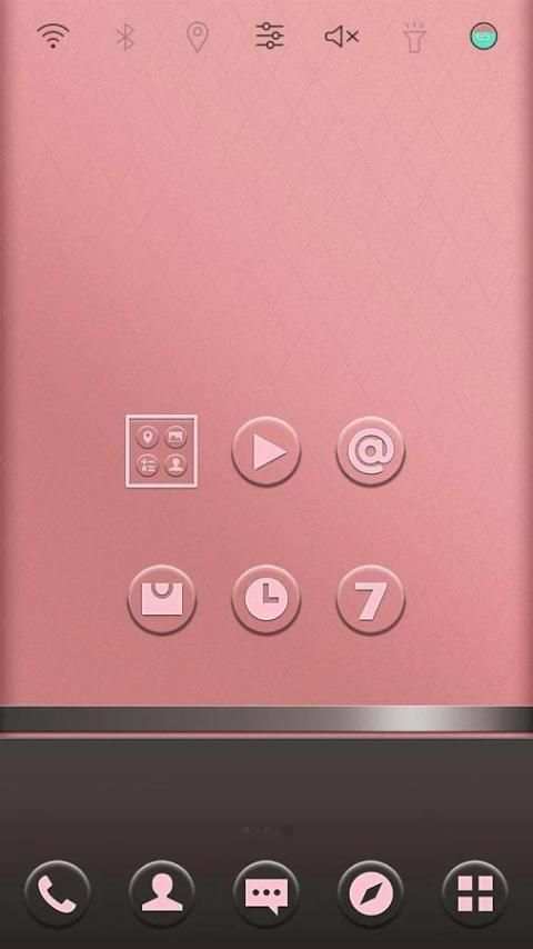 Pink and gray Launcher theme screenshot 3