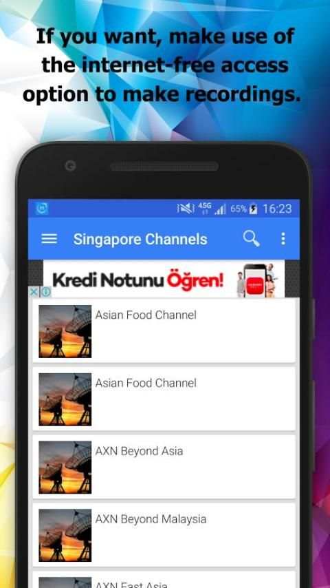 TV Singapore Channels Info स्क्रीनशॉट 3