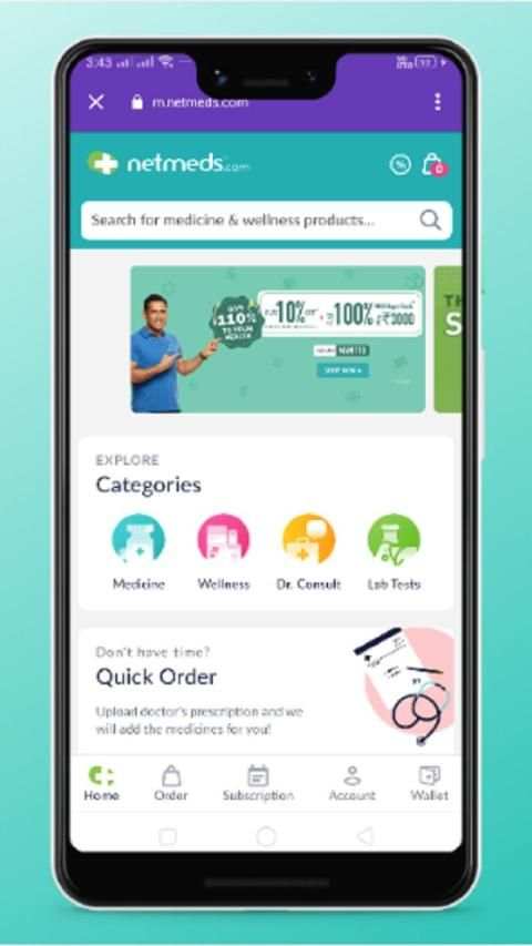 Medicine app - Medlife Netmeds 1mg Pharmeasy screenshot 3