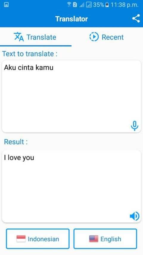 Indonesian English Translator screenshot 3